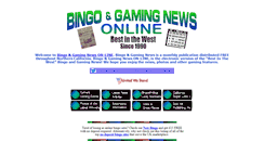 Desktop Screenshot of bingogamingnews.com